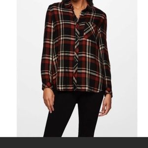 Beach lunch lounge plaid button up